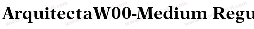 ArquitectaW00-Medium Regular字体转换